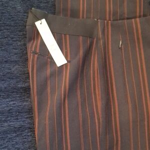 Elie Tahari Men's Pants with Brown and Black Stripes